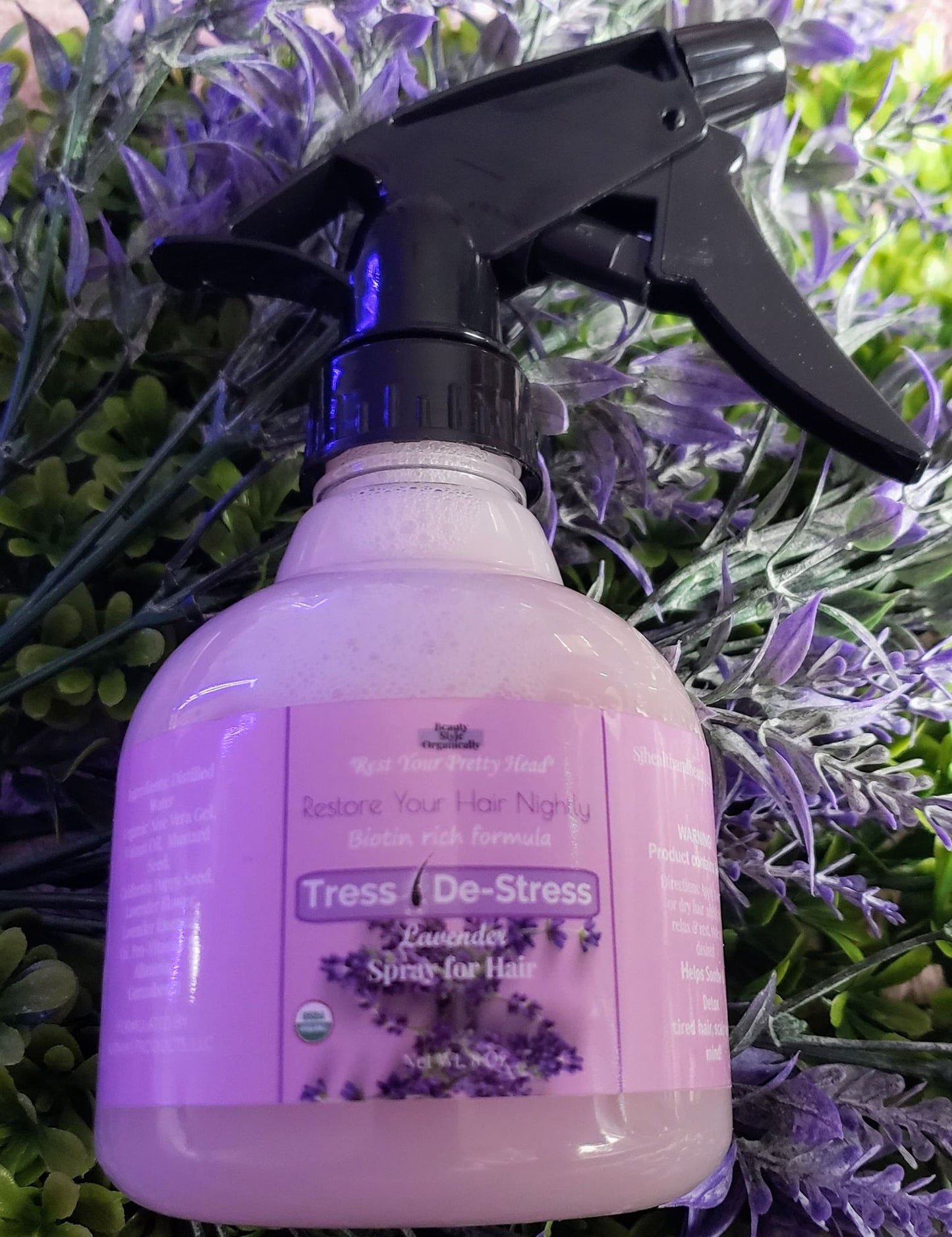 Tress De-Stress 8 Oz Lavender Hair, body and linen Spray