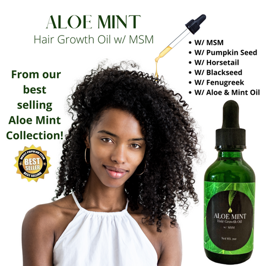 Aloe Mint Hair Growth Oil w/ MSM