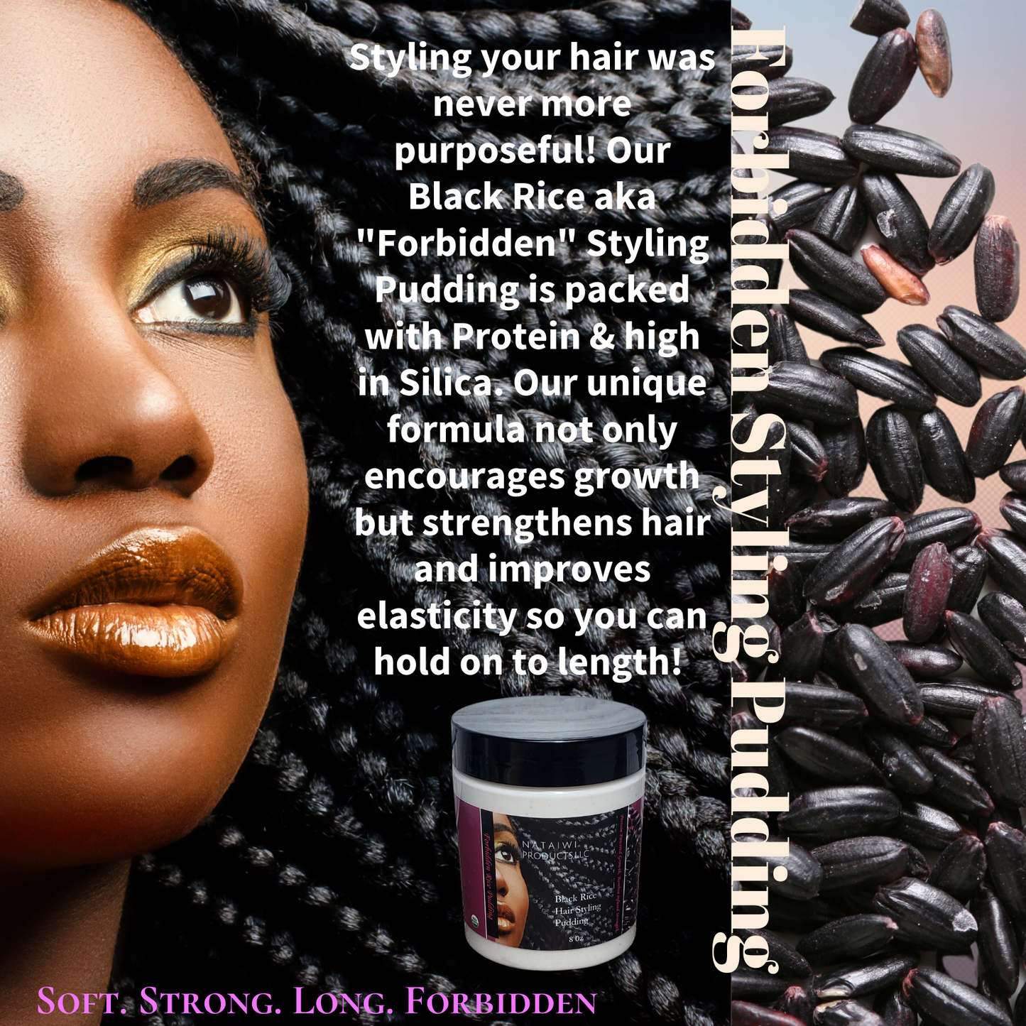 4c Leave-In Protein "Black Rice Hair Styling Pudding"