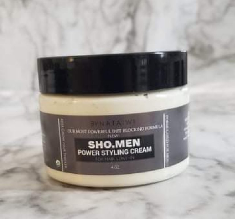 SHO.MEN "Power Styling Cream" 4 Oz Jar